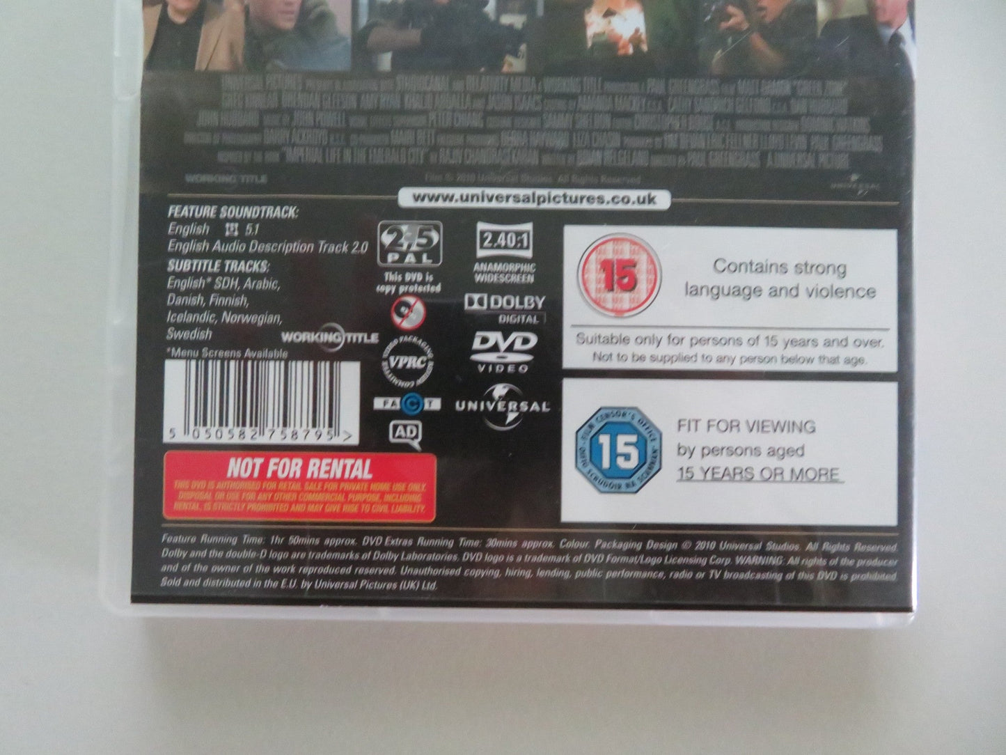GREEN ZONE (DVD) MATT DAMON GREG KINNEAR 2010 REGION 2, 5 Movie posters