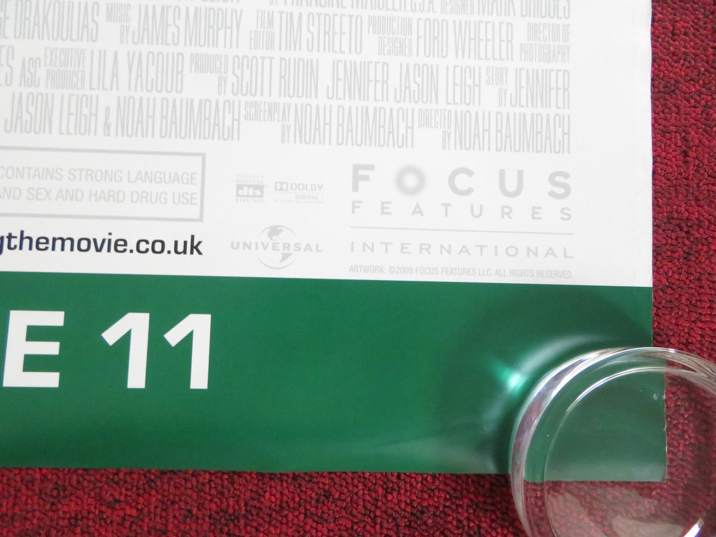 GREENBERG US ONE SHEET ROLLED POSTER BEN STILLER RHYS IFANS 2010 Rendezvous Cinema Movie posters