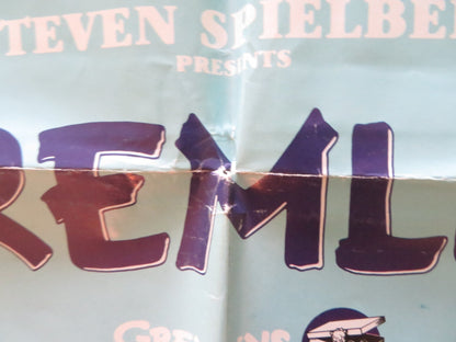 GREMLINS FOLDED US ONE SHEET POSTER ZACH GALLIGAN PHOEBE CATES C. FELDMAN R1985 Rendezvous Cinema Movie posters