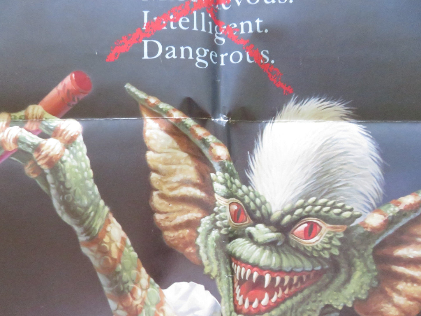 GREMLINS FOLDED US ONE SHEET POSTER ZACH GALLIGAN PHOEBE CATES C. FELDMAN R1985 Rendezvous Cinema Movie posters