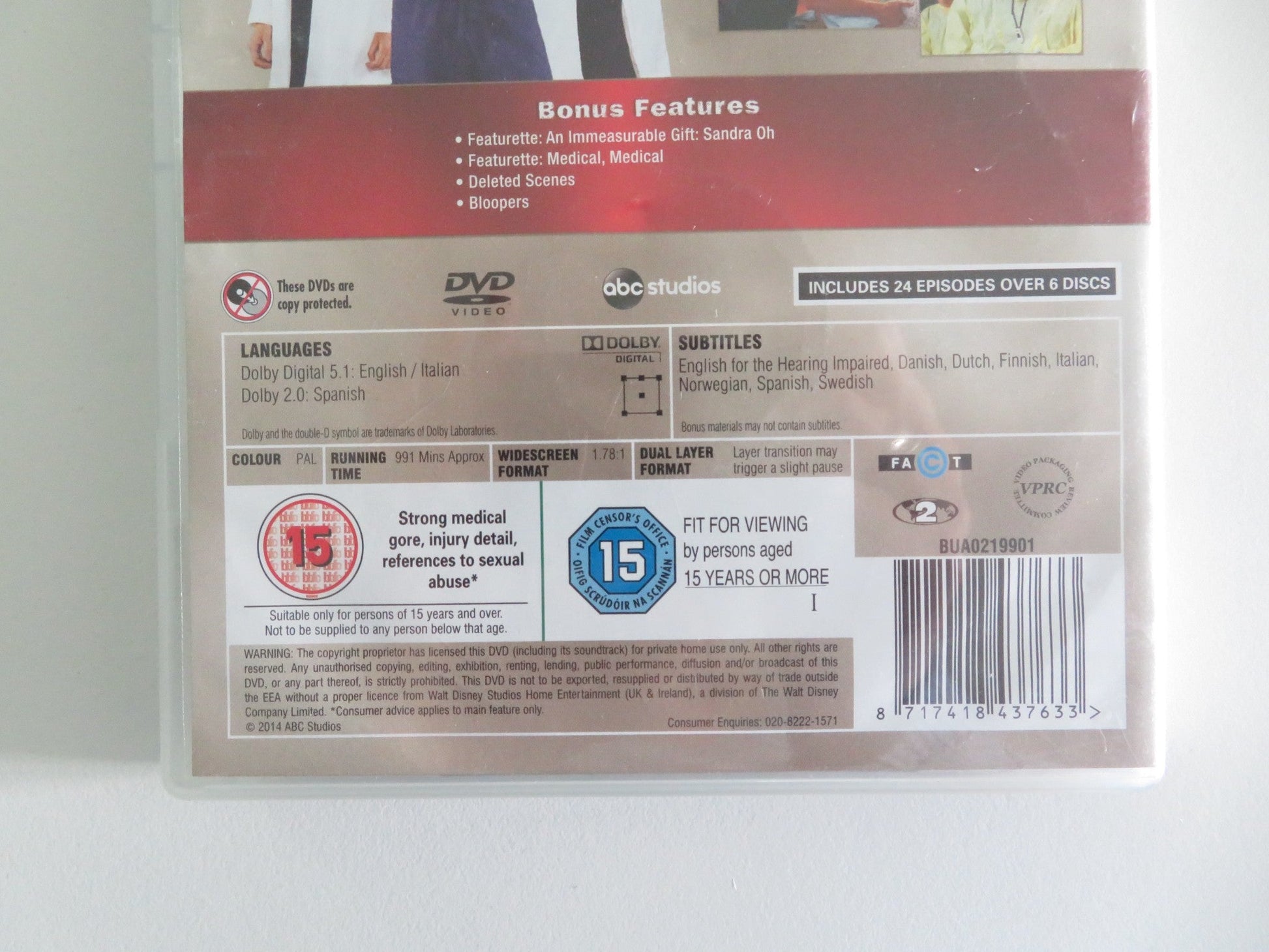 Grey's Anatomy Complete Tenth Season (DVD) Patrick Dempsey 2013 Region 2 Movie posters