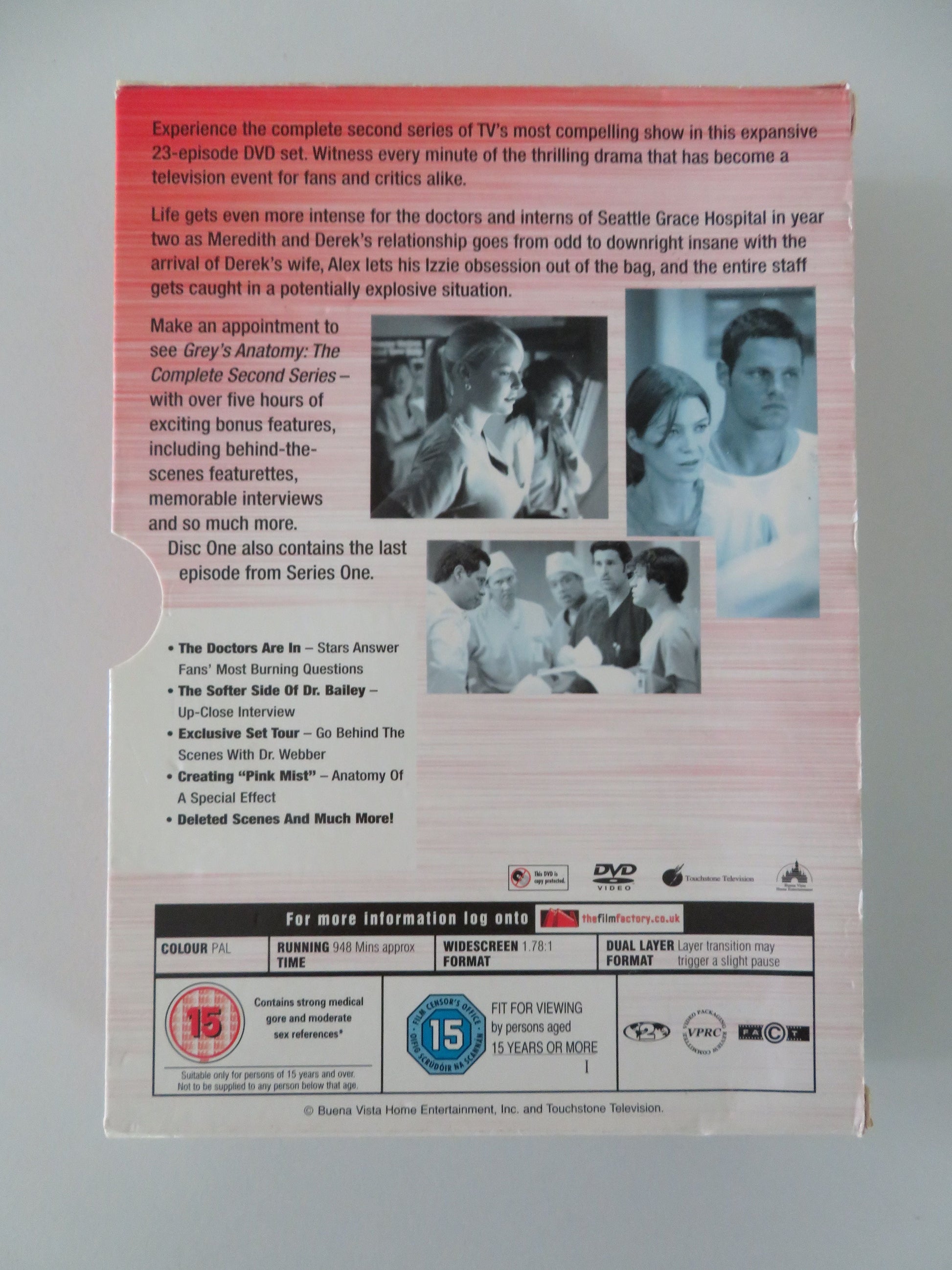 Grey's Anatomy The Complete Second Series (DVD BoxSet) 2005 Region 2 Movie posters