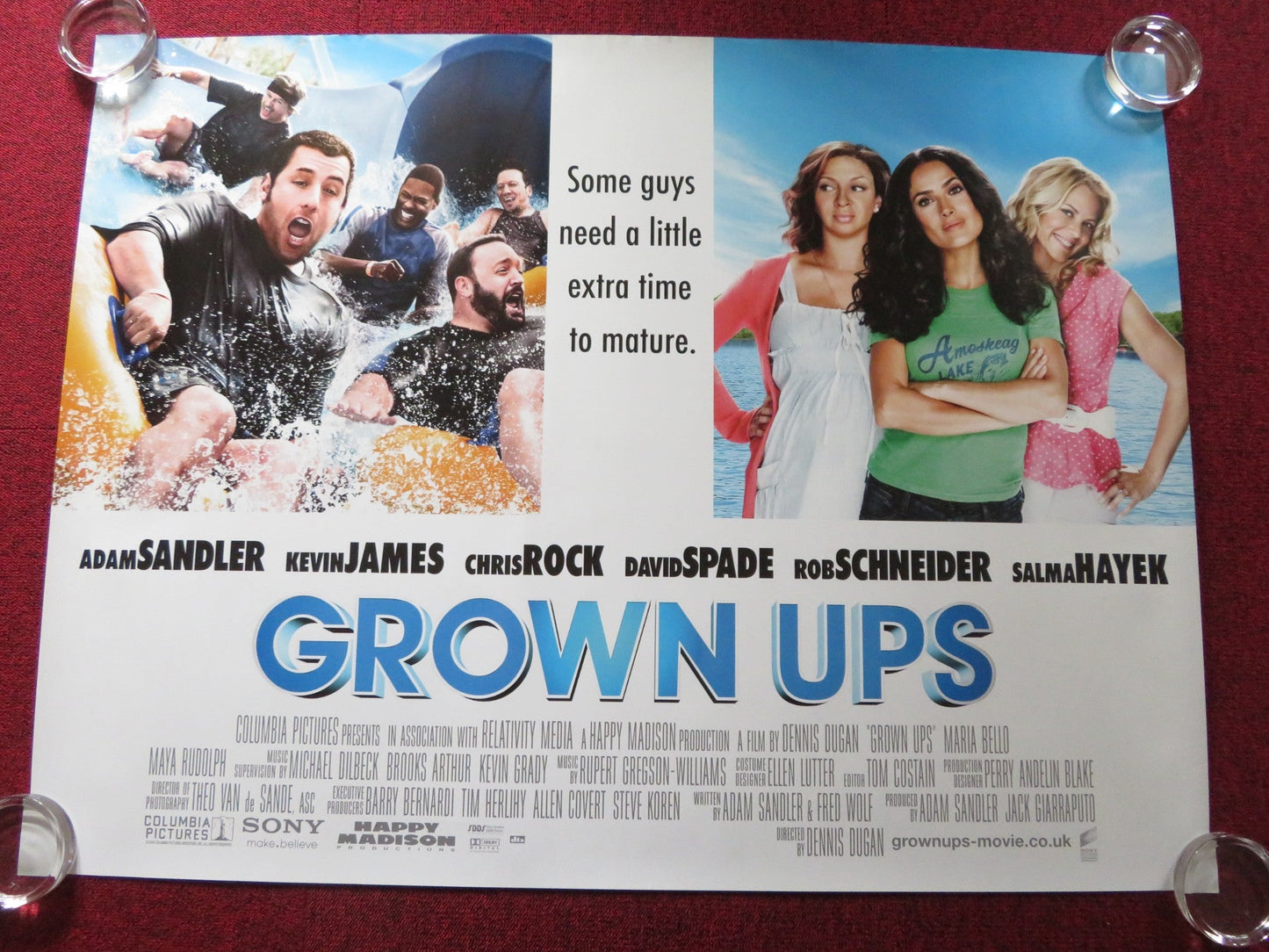 GROWN UPS UK QUAD ROLLED POSTER ADAM SANDLER KEVIN JAMES 2010 Rendezvous Cinema Movie posters