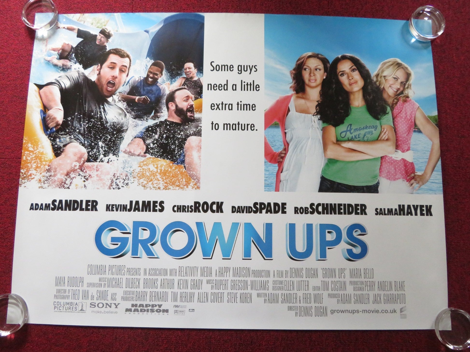 GROWN UPS UK QUAD ROLLED POSTER ADAM SANDLER KEVIN JAMES 2010 Rendezvous Cinema Movie posters