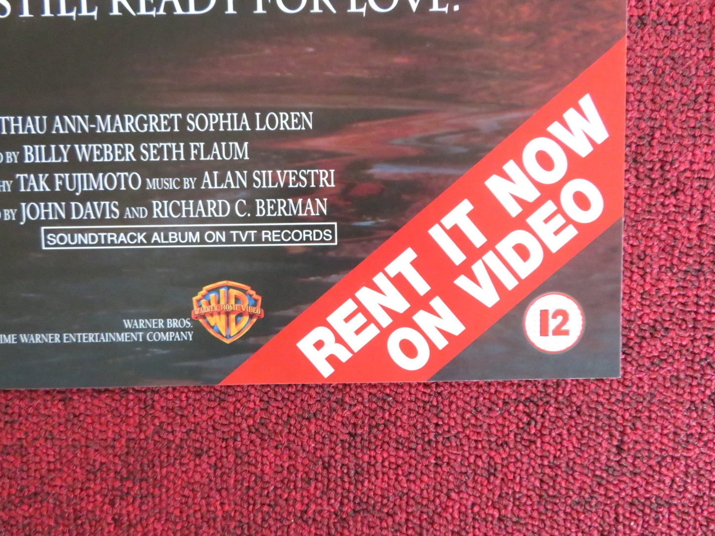 GRUMPIER OLD MEN VHS VIDEO POSTER JACK LEMMON WALTER MATTHAU 1995 Rendezvous Cinema Movie posters