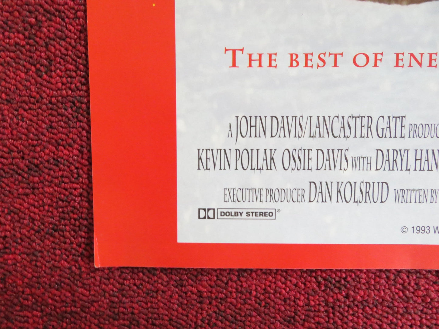 GRUMPY OLD MEN VHS VIDEO POSTER JACK LEMMON WALTER MATTHAU 1994 Rendezvous Cinema Movie posters