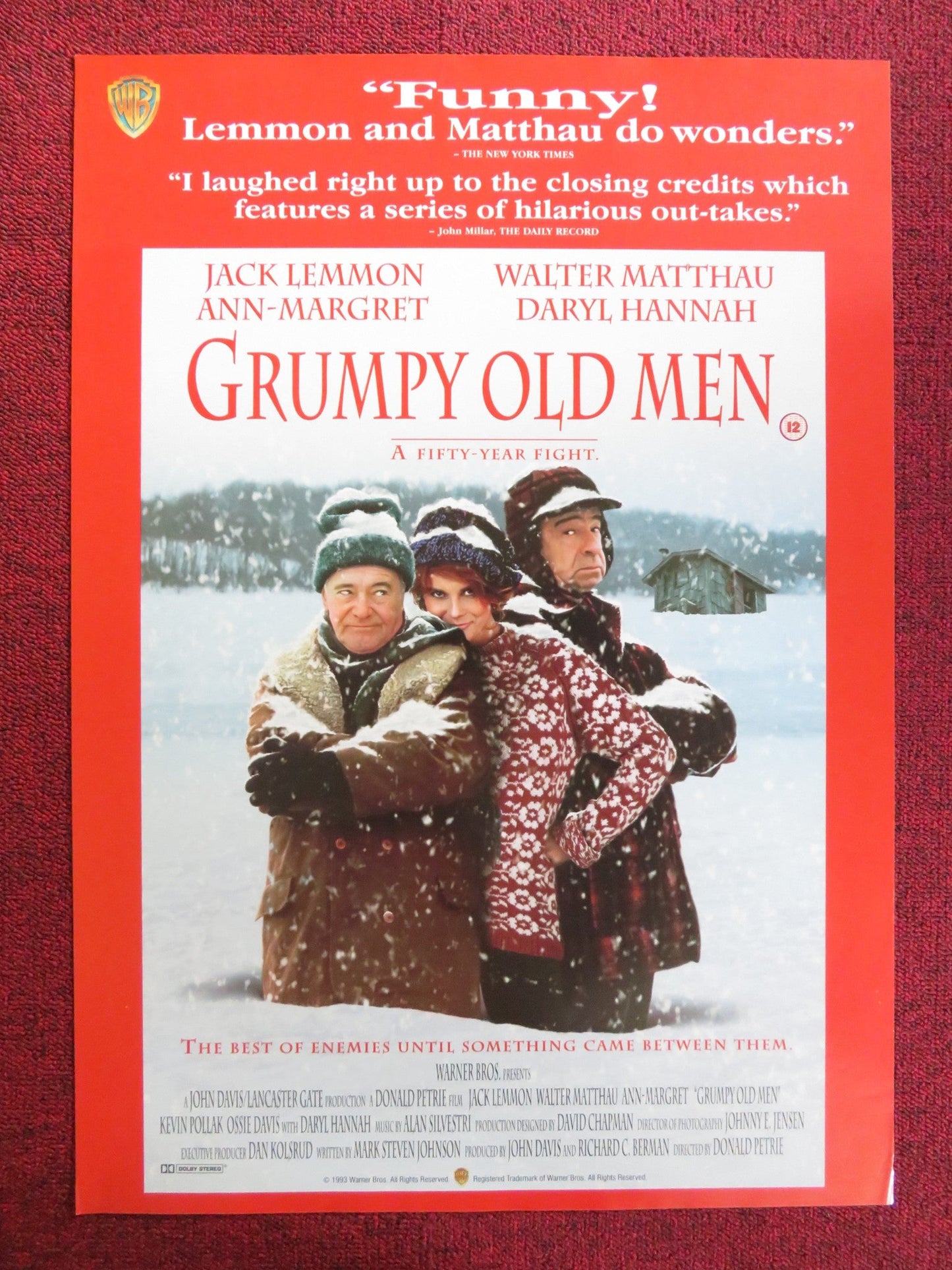 GRUMPY OLD MEN VHS VIDEO POSTER JACK LEMMON WALTER MATTHAU 1994 Rendezvous Cinema Movie posters