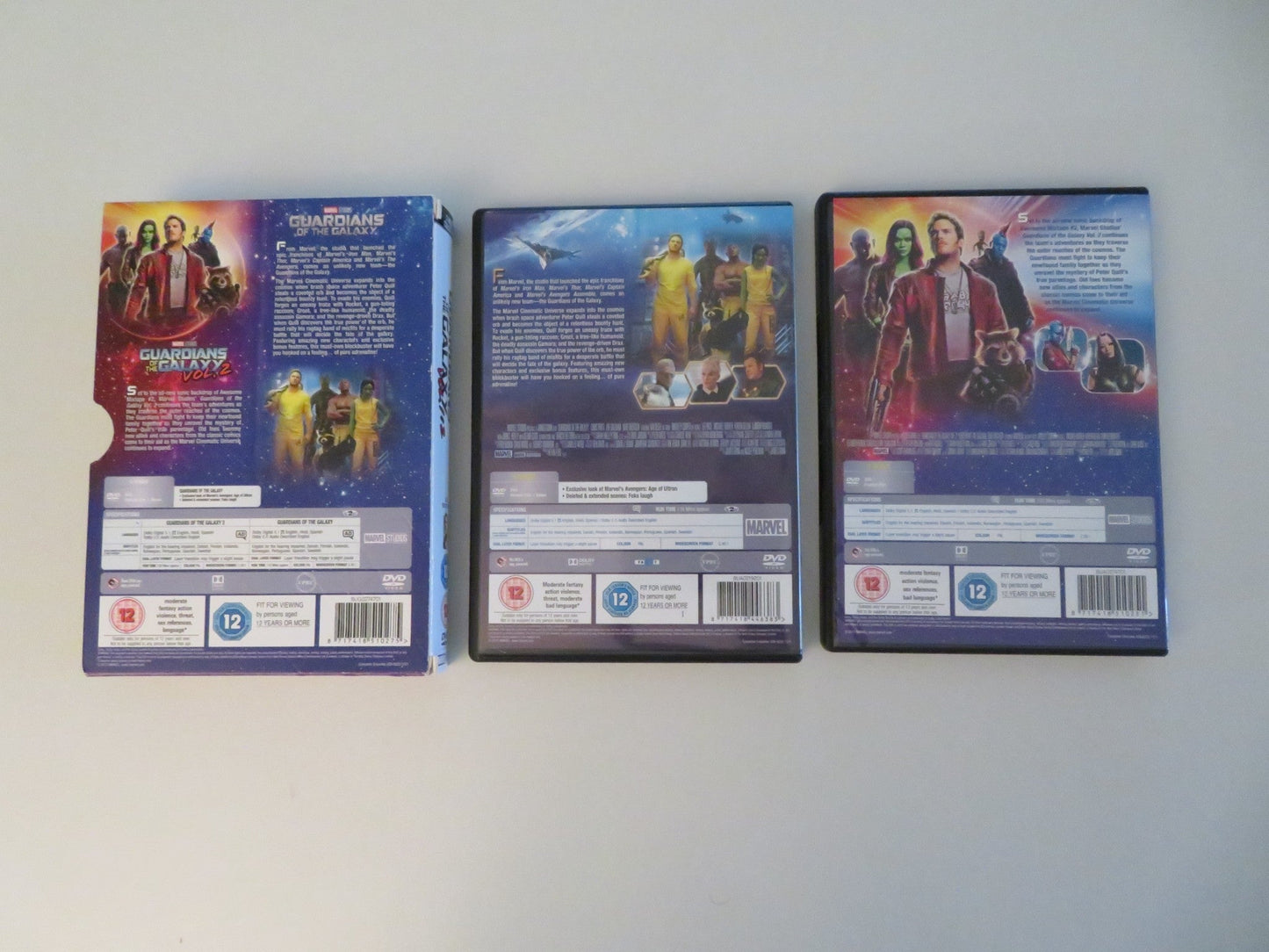 GUARDIANS OF THE GALAXY VOL. 1 & 2 OBVIOUSLY (DVD BOXSET) C. PRATT 2014 REGION 2 Movie posters