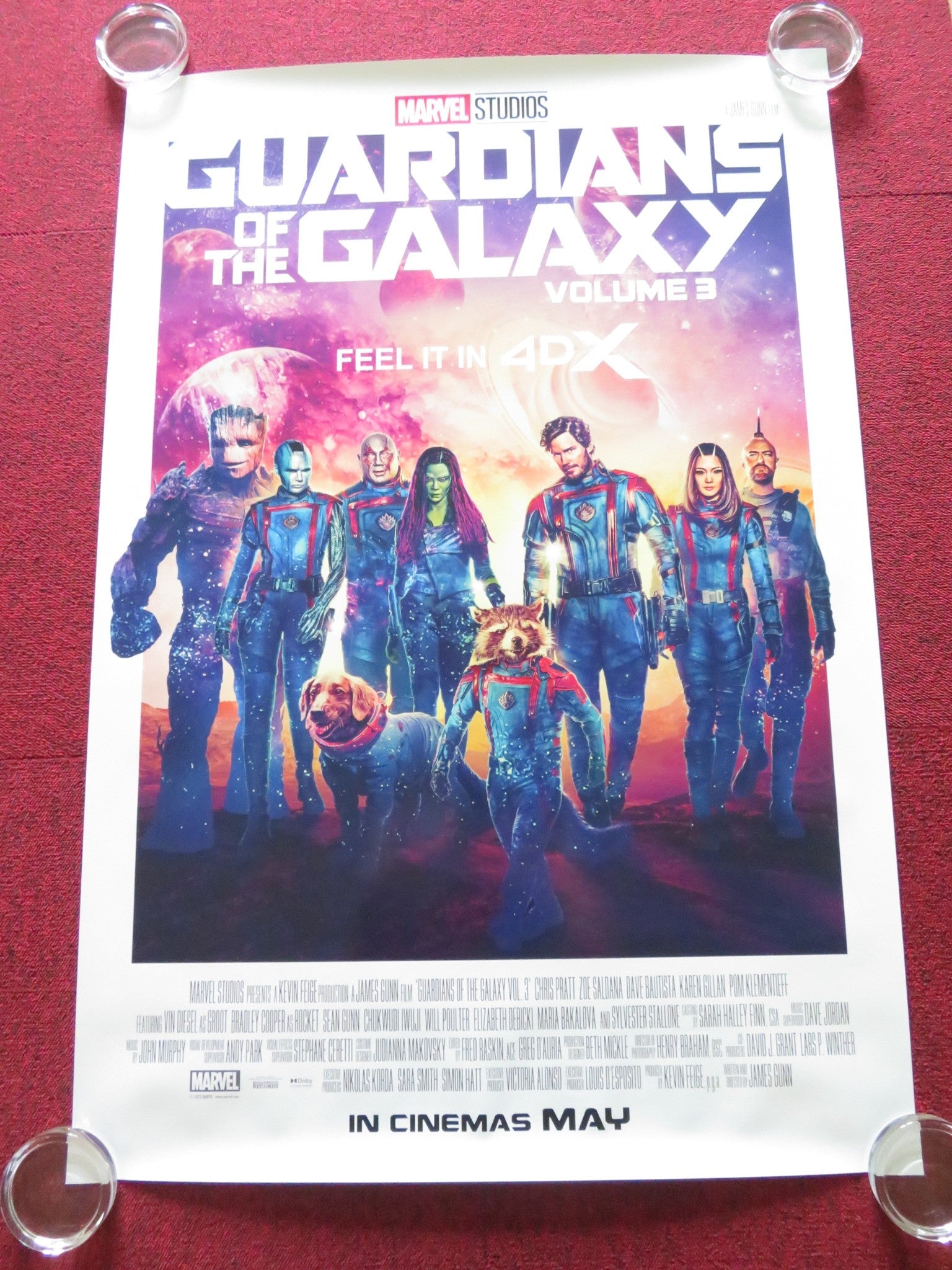 GUARDIANS OF THE GALAXY VOLUME 3 - C US ONE SHEET ROLLED POSTER B. COOPER 2023 Rendezvous Cinema Movie posters
