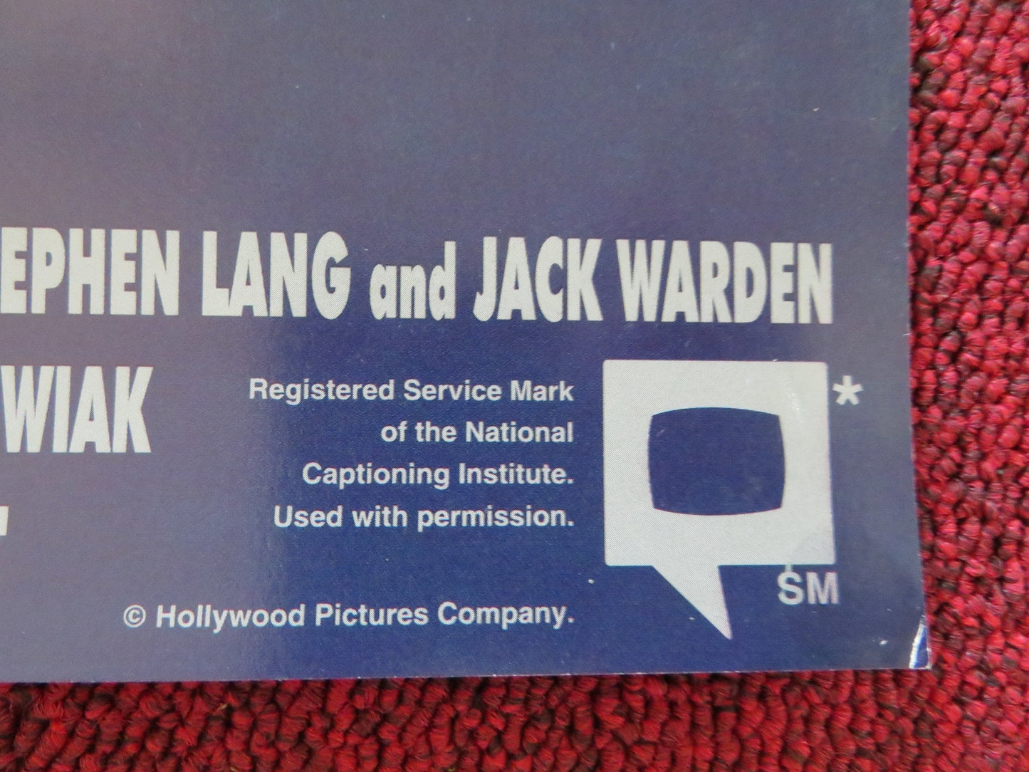 GUILTY AS SIN VHS VIDEO POSTER REBECCA DE MORNAY DON JOHNSON 1993 Rendezvous Cinema Movie posters