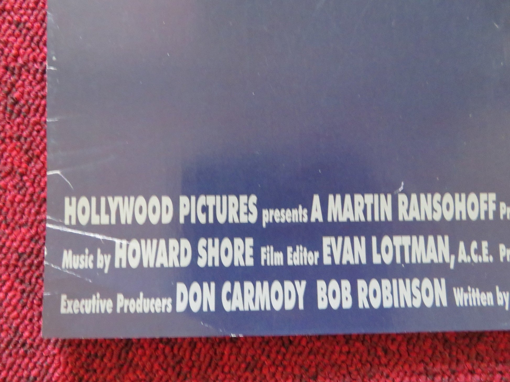 GUILTY AS SIN VHS VIDEO POSTER REBECCA DE MORNAY DON JOHNSON 1993 Rendezvous Cinema Movie posters