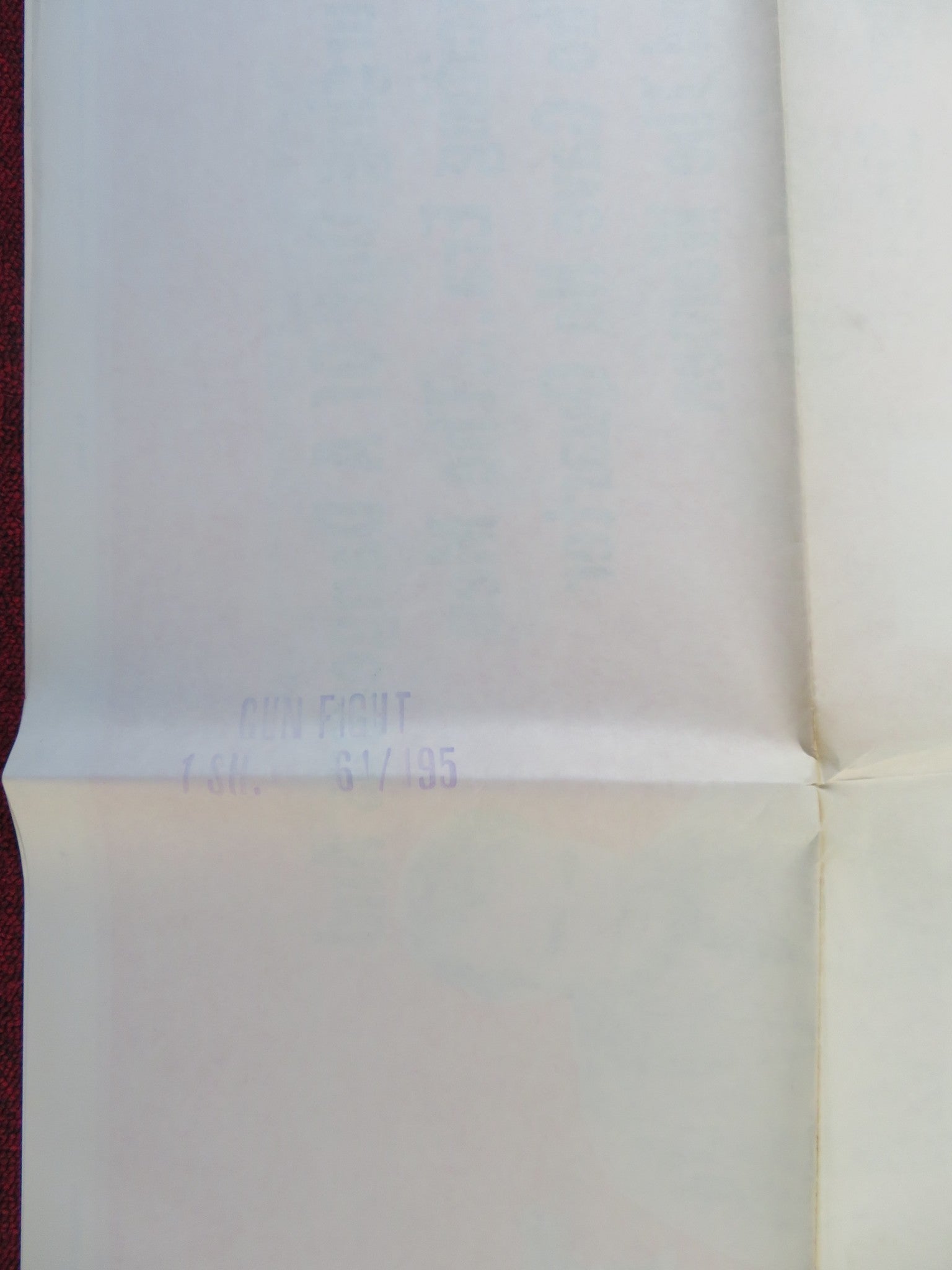 GUN FIGHT FOLDED US ONE SHEET POSTER JAMES BROWN JOAN STALEY 1961 Rendezvous Cinema Movie posters