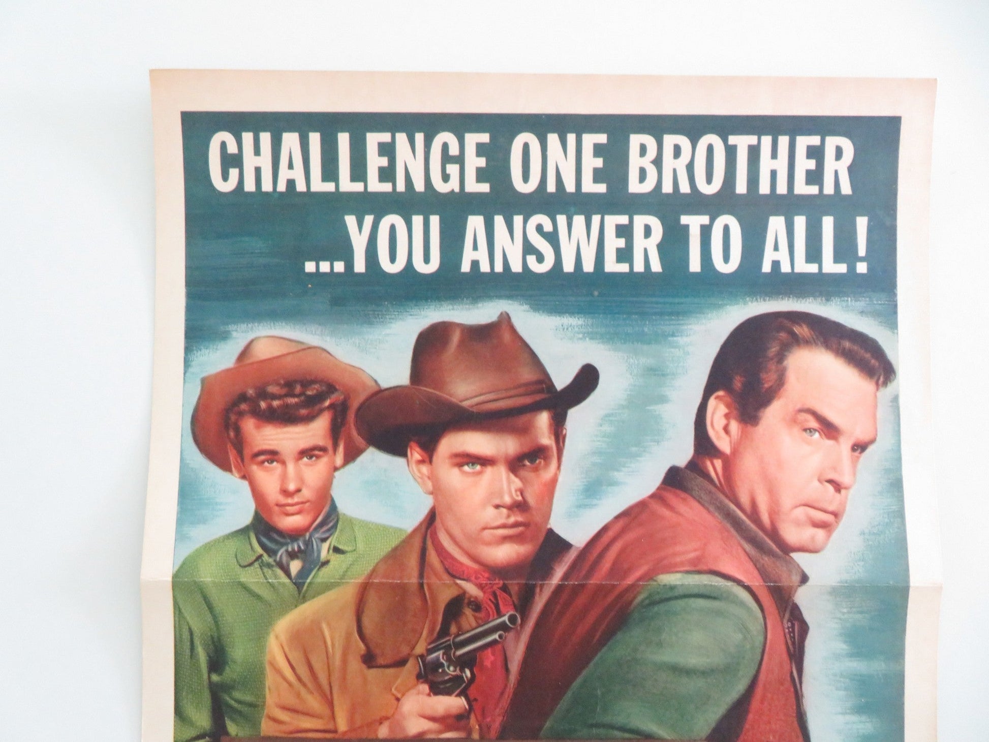 Gun For A Coward US Insert Poster Fred MacMurray Jeffrey Hunter 1956 Movie posters
