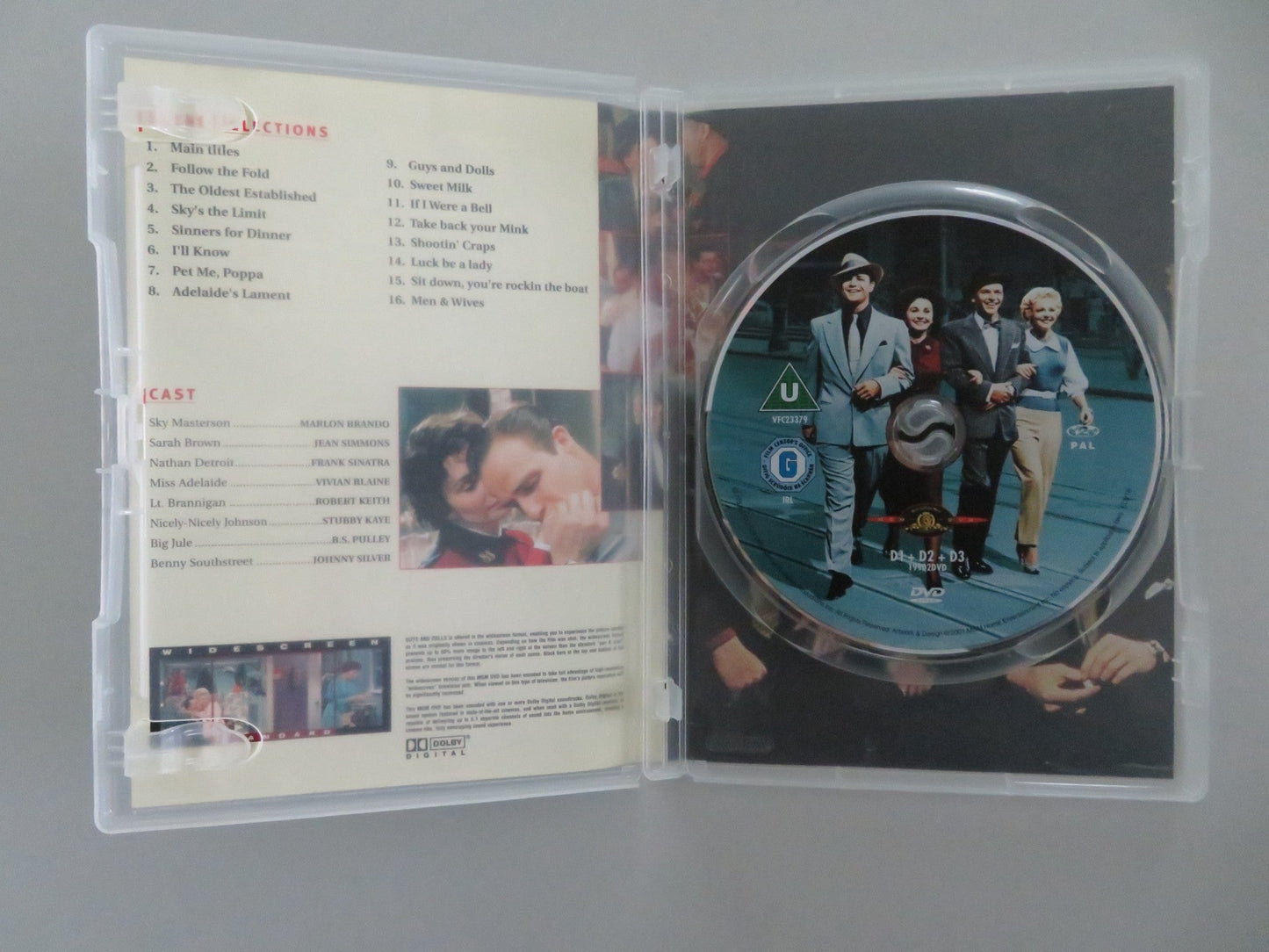 GUYS AND DOLLS - B (DVD) MARLON BRANDO FRANK SINATRA 1955 REGION 2 Movie posters