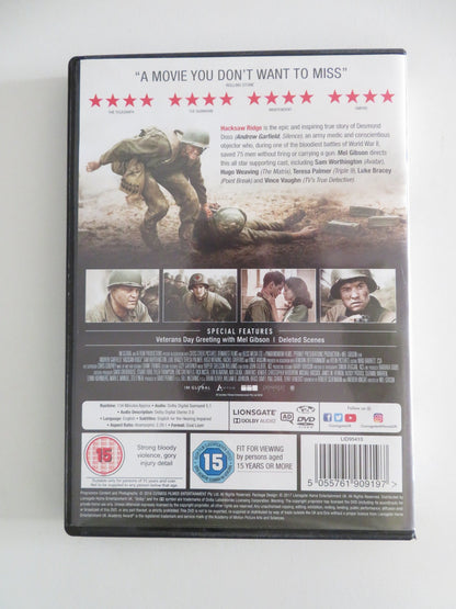 HACKSAW RIDGE (DVD) ANDREW GARFIELD HUGO WEAVING 2016 REGION 2 Movie posters