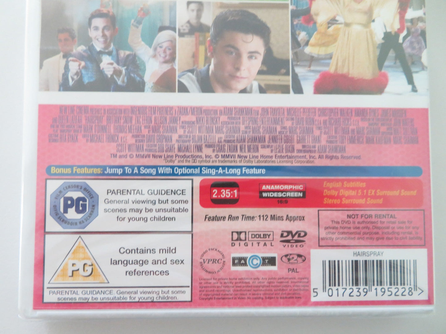 HAIRSPRAY (DVD) JOHN TRAVOLTA MICHELLE PFEIFFER 2007 REGION 2 Movie posters