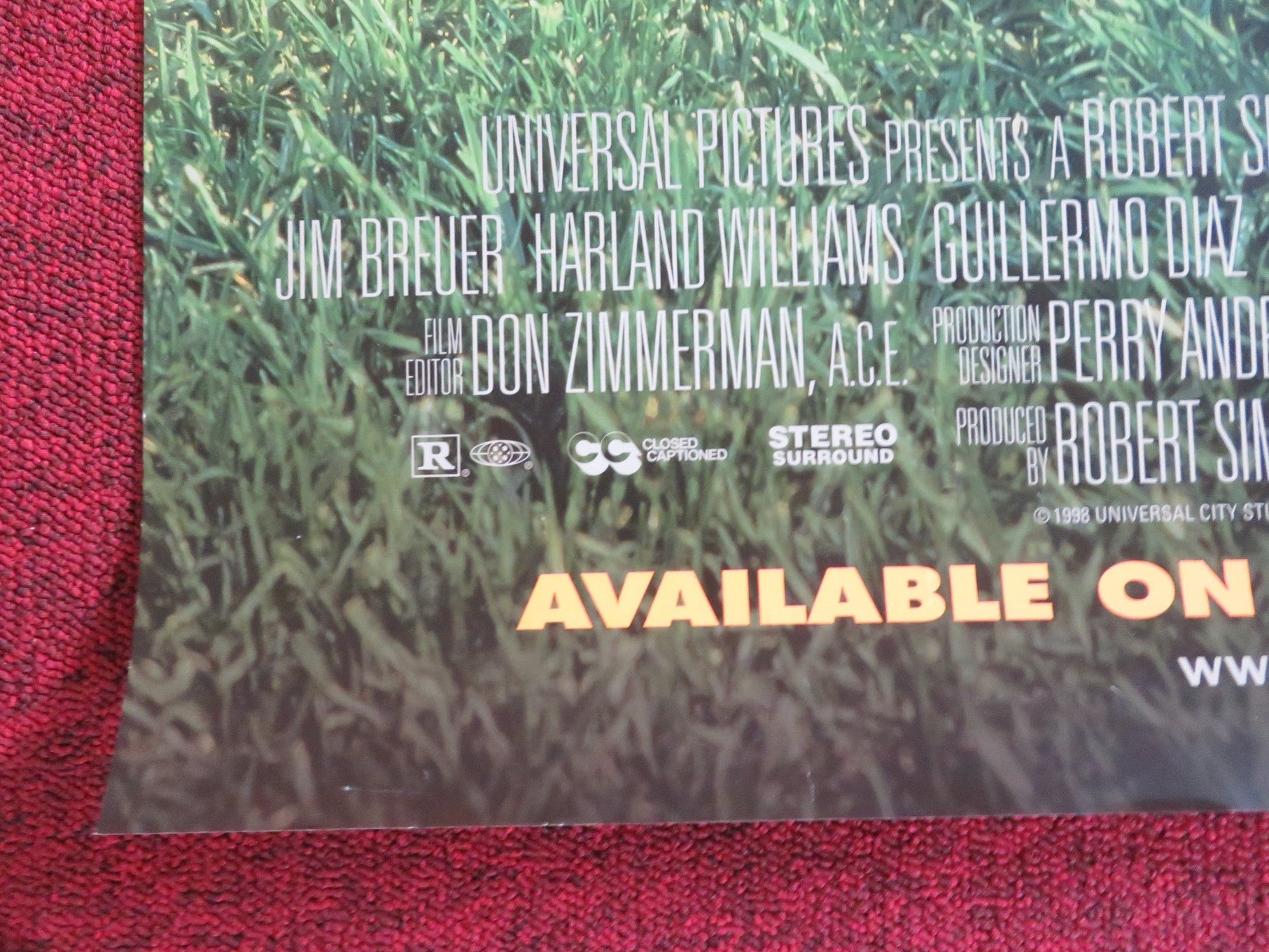 HALF BAKED DVD & VHS VIDEO POSTER ROLLED DAVE CHAPPELLE GUILLERMO DIAZ 1998 Rendezvous Cinema Movie posters