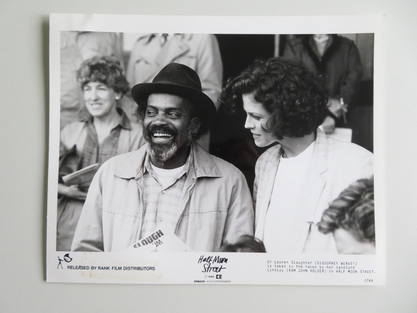 HALF MOON STREET - B MOVIE STILL PHOTO LOT OF 6 SIGOURNEY WEAVER M. CAINE 1986 Movie posters