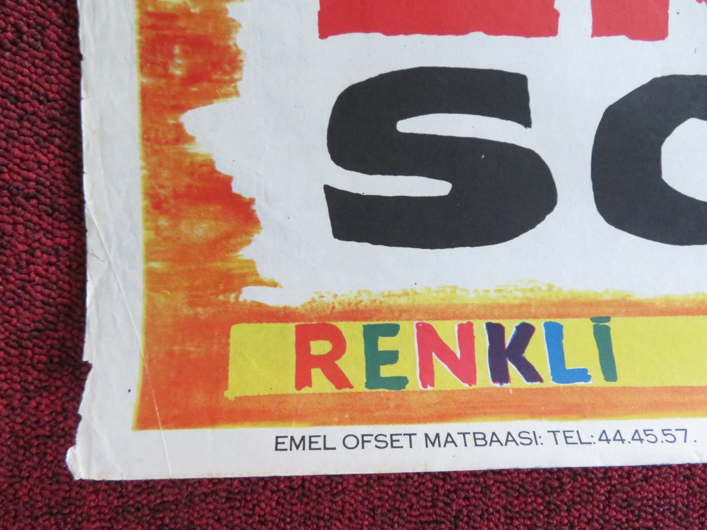 HALLELUJA FOR DJANGO TURKISH POSTER ROLLED GEORGE HILTON HUNT POWERS 1969 Rendezvous Cinema Movie posters