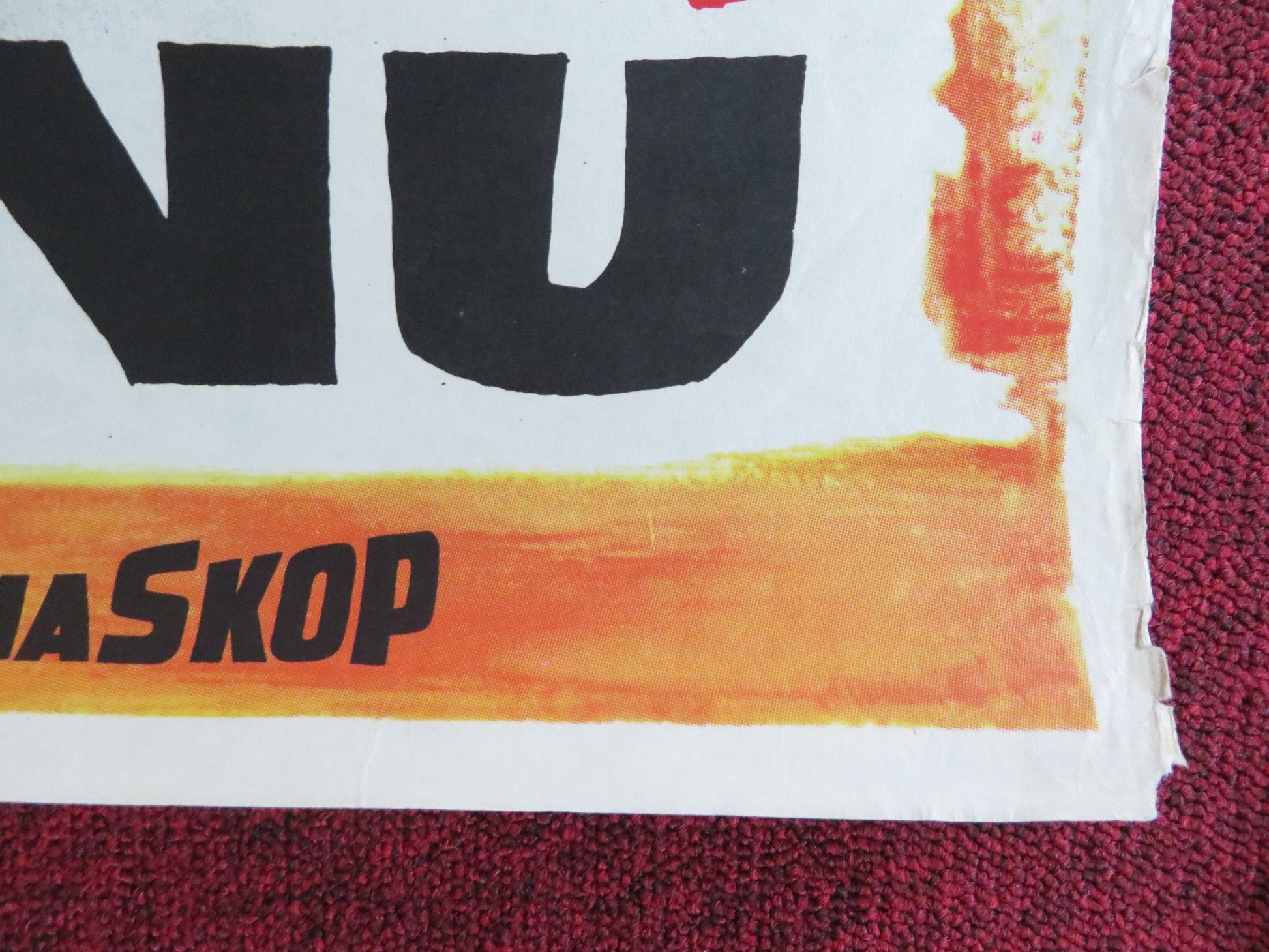 HALLELUJA FOR DJANGO TURKISH POSTER ROLLED GEORGE HILTON HUNT POWERS 1969 Rendezvous Cinema Movie posters