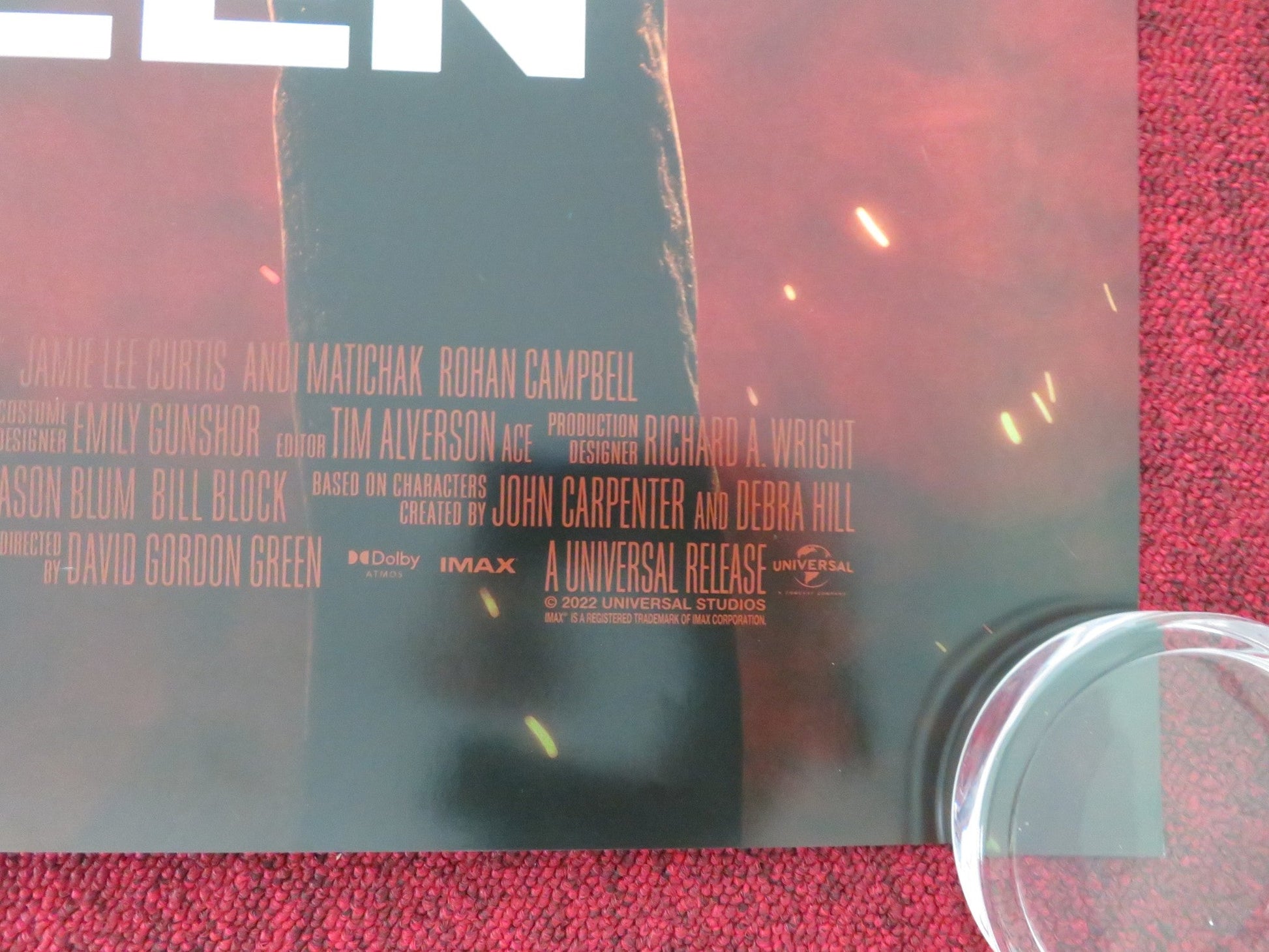 HALLOWEEN ENDS - A US ONE SHEET ROLLED POSTER JAMIE LEE CURTIS WILL PATTON 2022 Movie posters