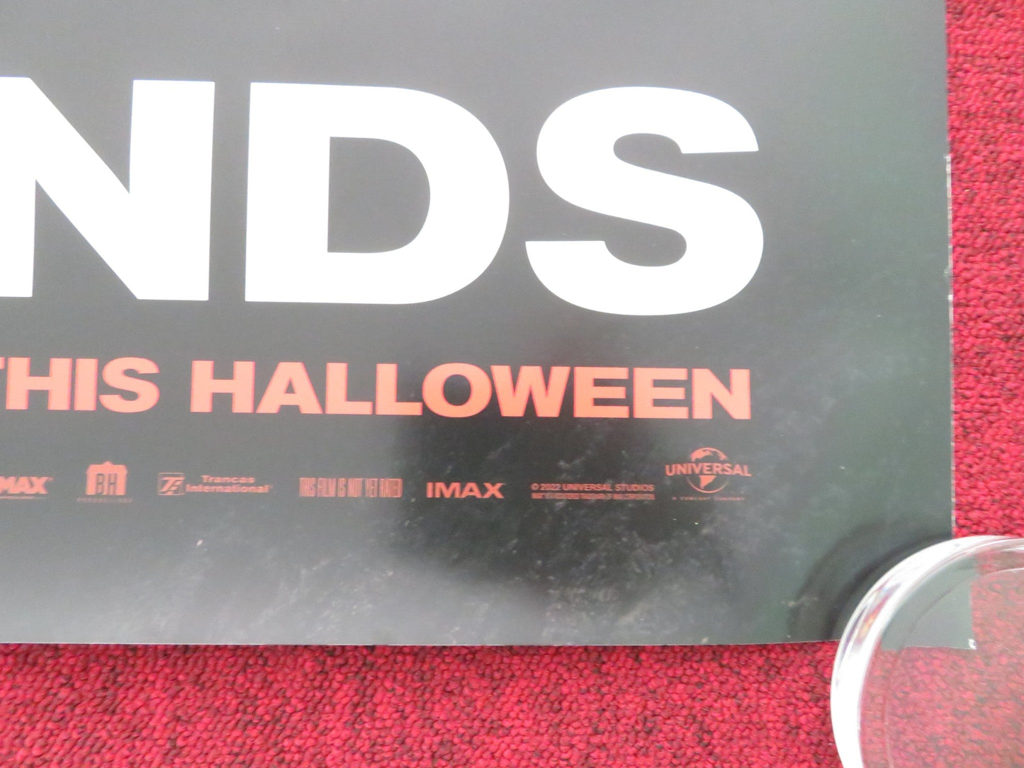 HALLOWEEN ENDS - B ONE SHEET ROLLED POSTER JAMIE LEE CURTIS WILL PATTON 2022 Movie posters