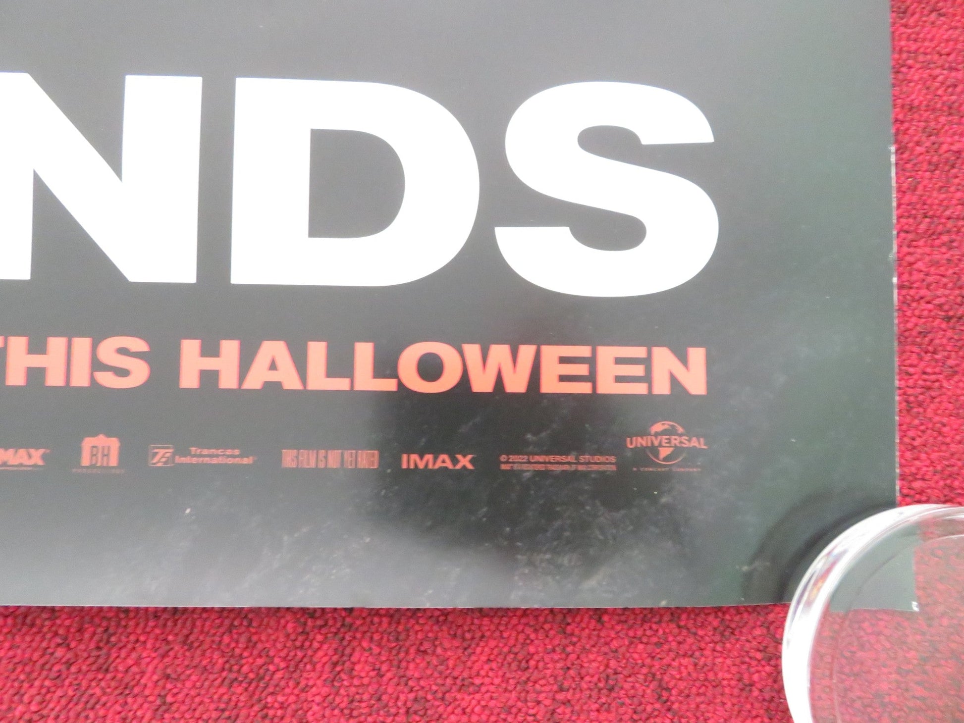 HALLOWEEN ENDS - B ONE SHEET ROLLED POSTER JAMIE LEE CURTIS WILL PATTON 2022 Movie posters