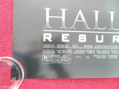 HALLOWEEN: RESURRECTION US ONE SHEET ROLLED POSTER JAMIE LEE CURTIS RHYMES 2002 Movie posters