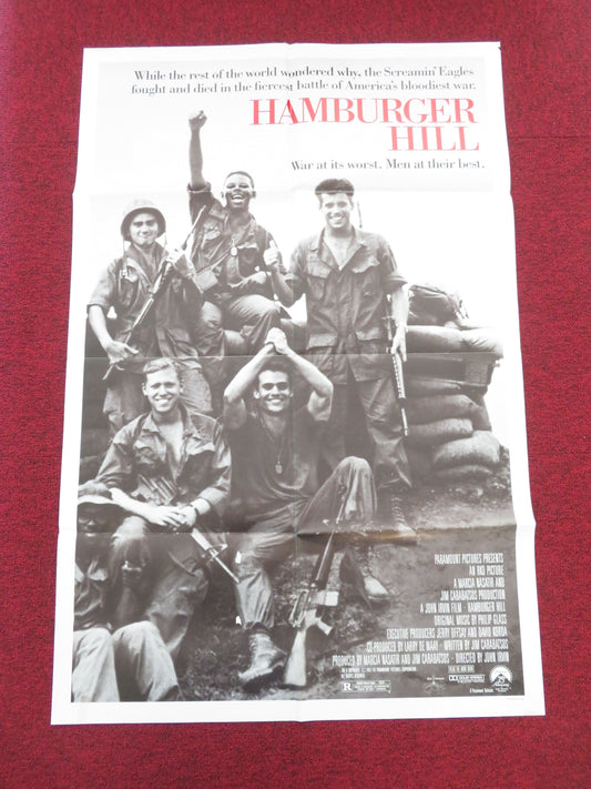 Hamburger Hill Folded US One Sheet Poster Don Cheadle Michael Boatman 1987 Movie posters