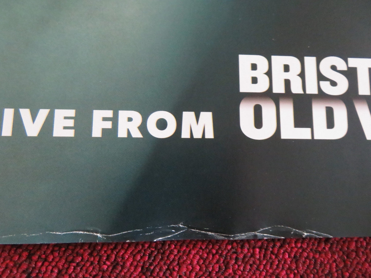 HAMLET LIVE FROM THE BRISTOL OLD VIC UK QUAD ROLLED POSTER BILLY HOWLE 2023 - Rendezvous Cinema