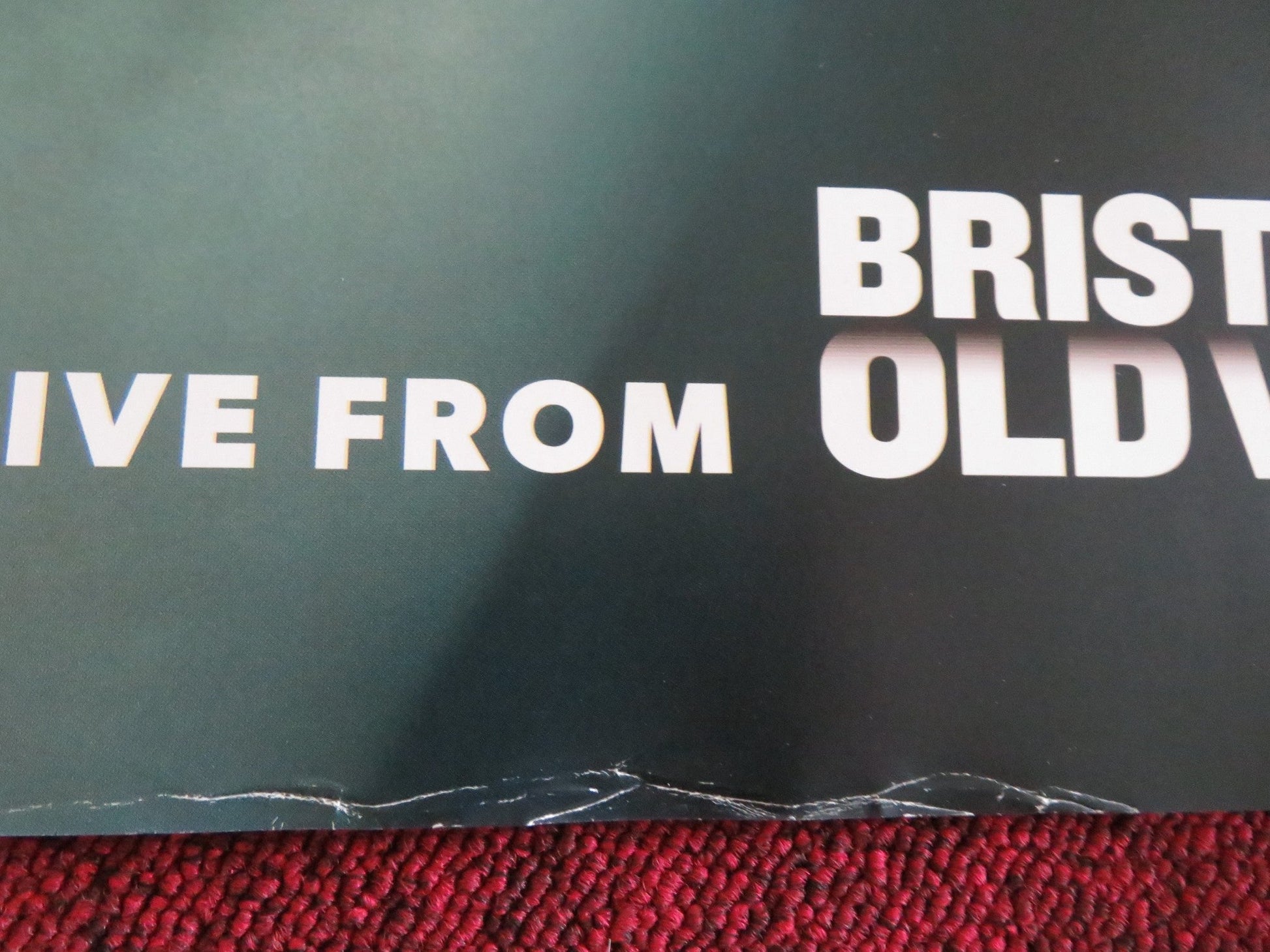 HAMLET LIVE FROM THE BRISTOL OLD VIC UK QUAD ROLLED POSTER BILLY HOWLE 2023 - Rendezvous Cinema