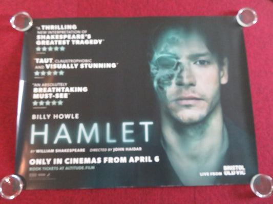 HAMLET LIVE FROM THE BRISTOL OLD VIC UK QUAD ROLLED POSTER BILLY HOWLE 2023 - Rendezvous Cinema