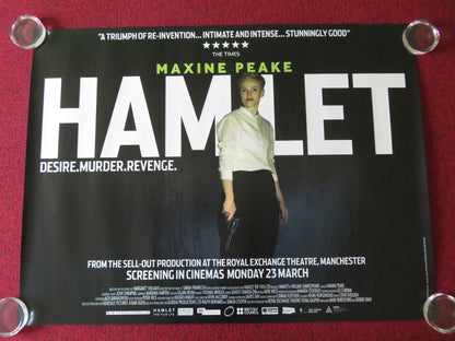 HAMLET UK QUAD ROLLED POSTER MAXINE PEAKE JOHN SHRAPNEL 2015 Movie posters
