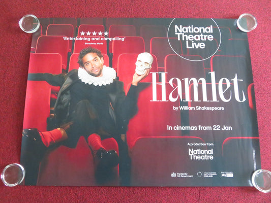 Hamlet UK Quad Rolled Poster National Theatre Live Hiran Abeysekera 2026 Movie posters