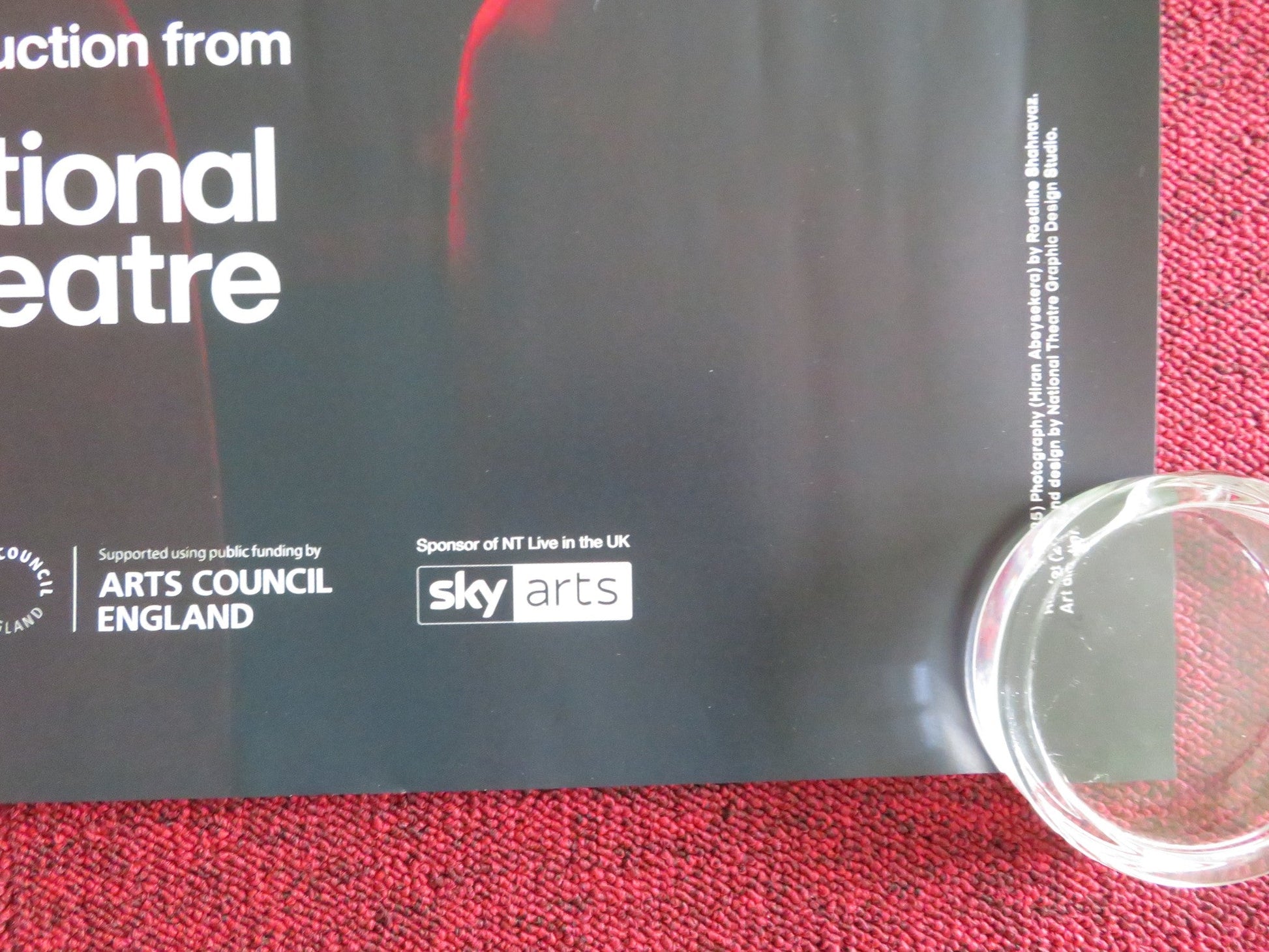Hamlet UK Quad Rolled Poster National Theatre Live Hiran Abeysekera 2026 Movie posters