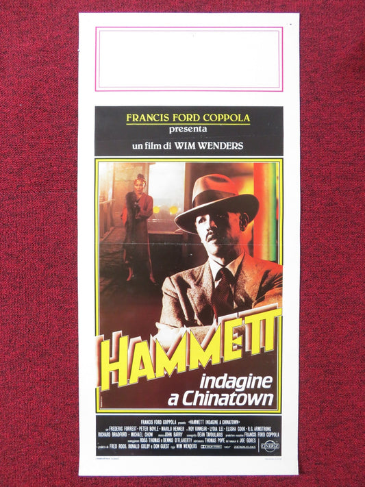 HAMMETT ITALIAN LOCANDINA POSTER FREDERIC FORREST PETER BOYLE 1983 Rendezvous Cinema Movie posters