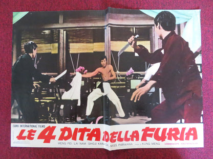HANDS OF DEATH - A ITALIAN FOTOBUSTA POSTER MEN FEI LAI NAM 1973 Rendezvous Cinema Movie posters