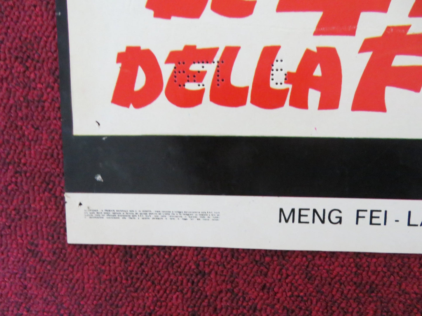 HANDS OF DEATH - B ITALIAN FOTOBUSTA POSTER MEN FEI LAI NAM 1973 Rendezvous Cinema Movie posters