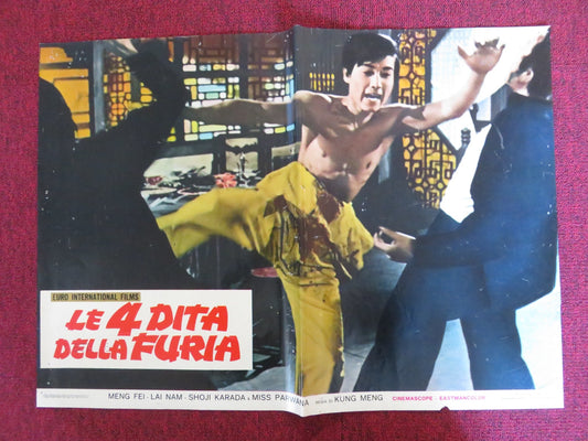 HANDS OF DEATH - B ITALIAN FOTOBUSTA POSTER MEN FEI LAI NAM 1973 Rendezvous Cinema Movie posters