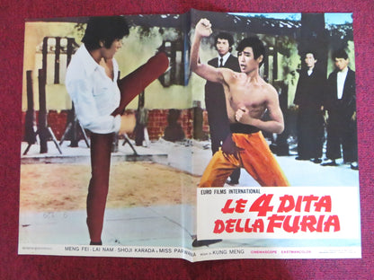 HANDS OF DEATH - C ITALIAN FOTOBUSTA POSTER MEN FEI LAI NAM 1973 Rendezvous Cinema Movie posters