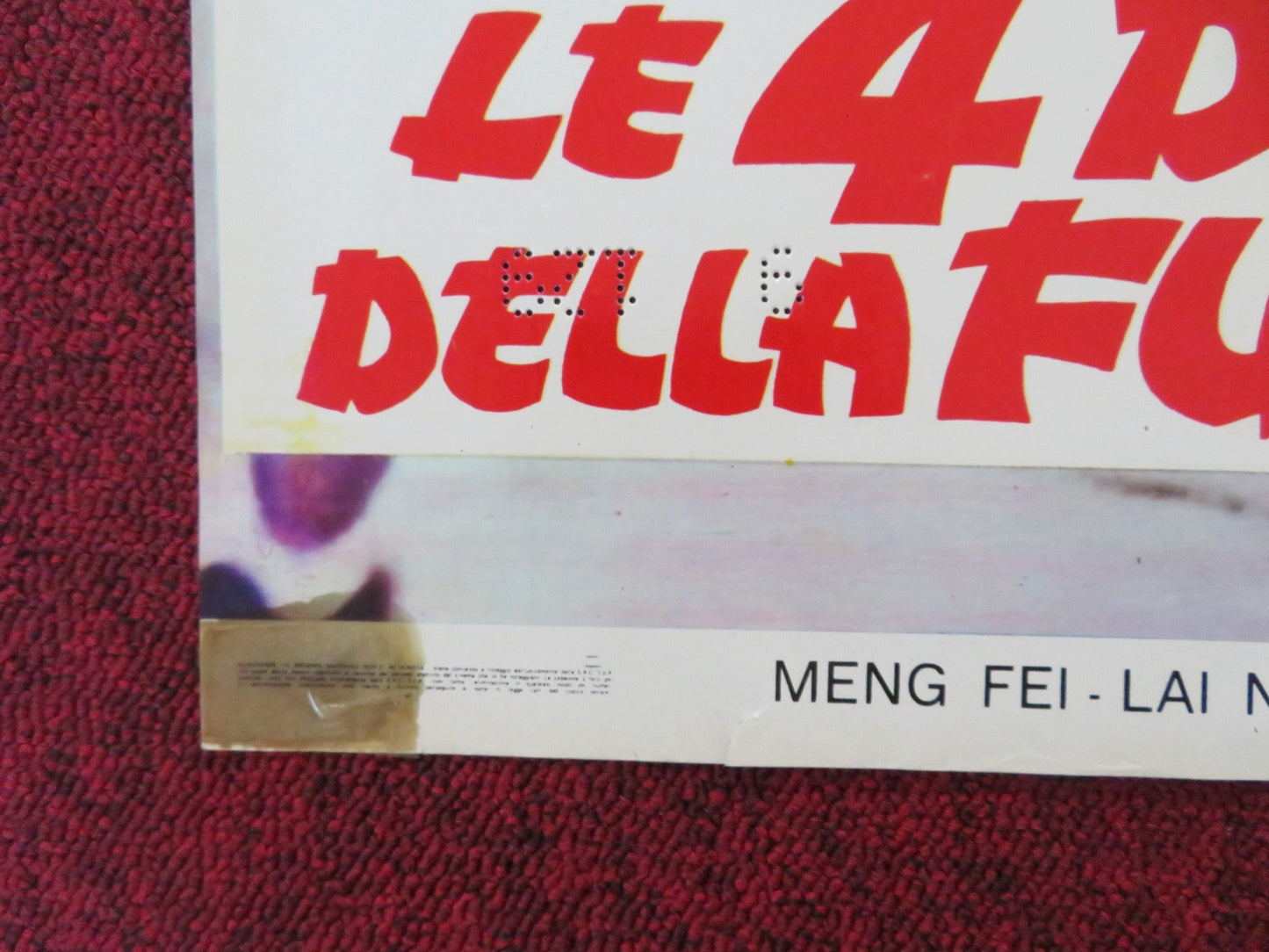 HANDS OF DEATH - D ITALIAN FOTOBUSTA POSTER MEN FEI LAI NAM 1973 Rendezvous Cinema Movie posters