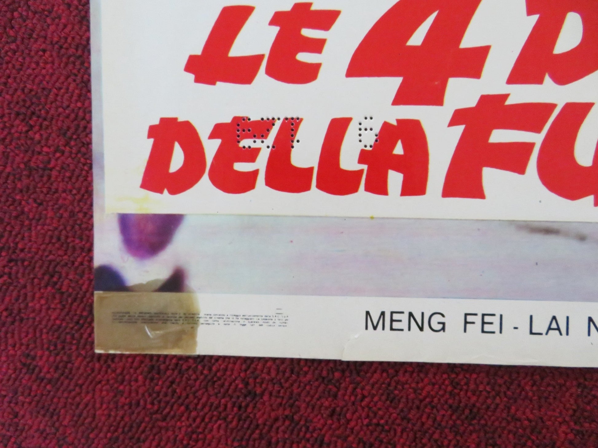 HANDS OF DEATH - D ITALIAN FOTOBUSTA POSTER MEN FEI LAI NAM 1973 Rendezvous Cinema Movie posters
