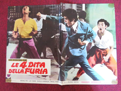 HANDS OF DEATH - D ITALIAN FOTOBUSTA POSTER MEN FEI LAI NAM 1973 Rendezvous Cinema Movie posters