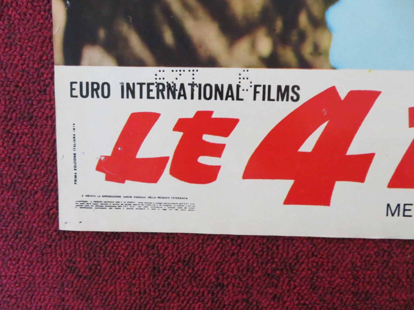 HANDS OF DEATH - F ITALIAN FOTOBUSTA POSTER MEN FEI LAI NAM 1973 Rendezvous Cinema Movie posters