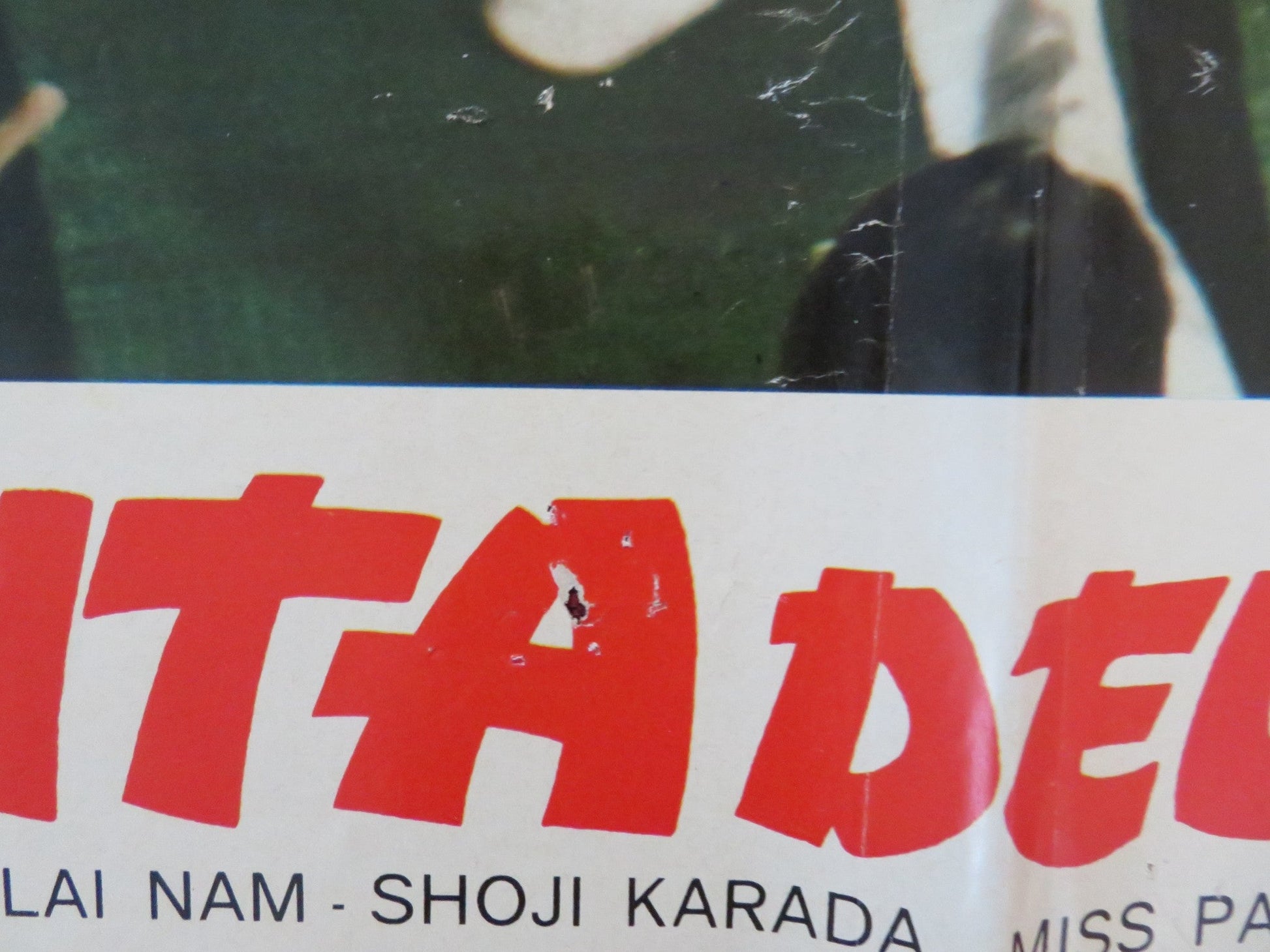 HANDS OF DEATH - G ITALIAN FOTOBUSTA POSTER MEN FEI LAI NAM 1973 Rendezvous Cinema Movie posters