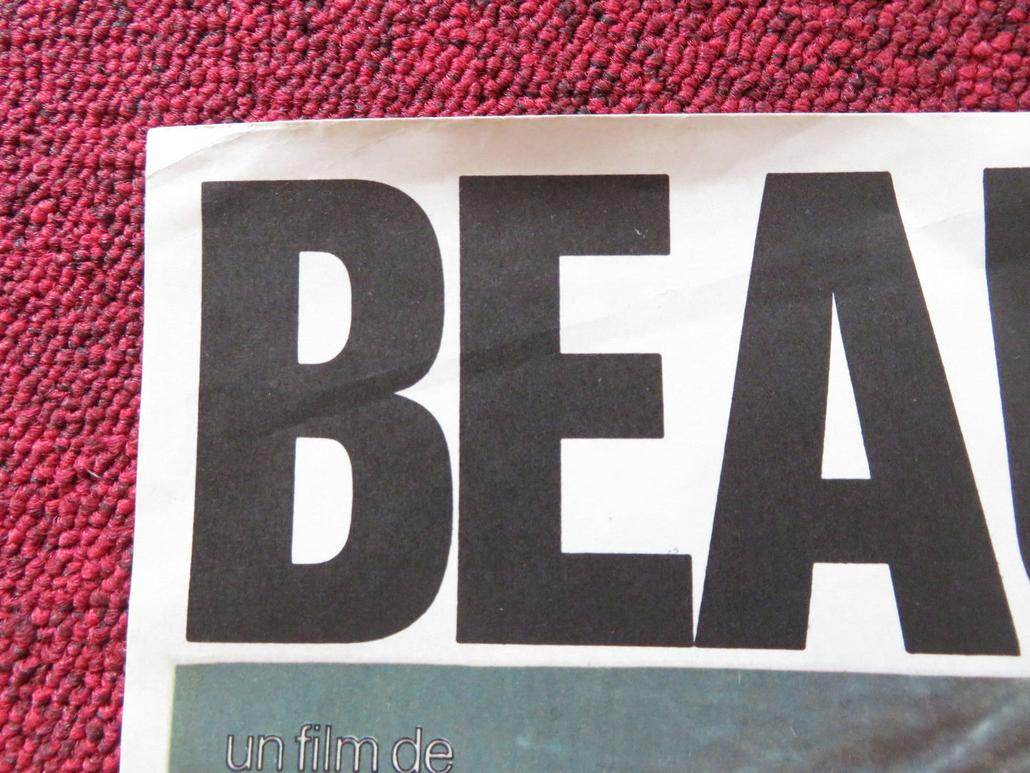 HANDSOME FACE FRENCH POSTER BERNARD PAUL LUIGI DIBERTI 1972 Rendezvous Cinema Movie posters