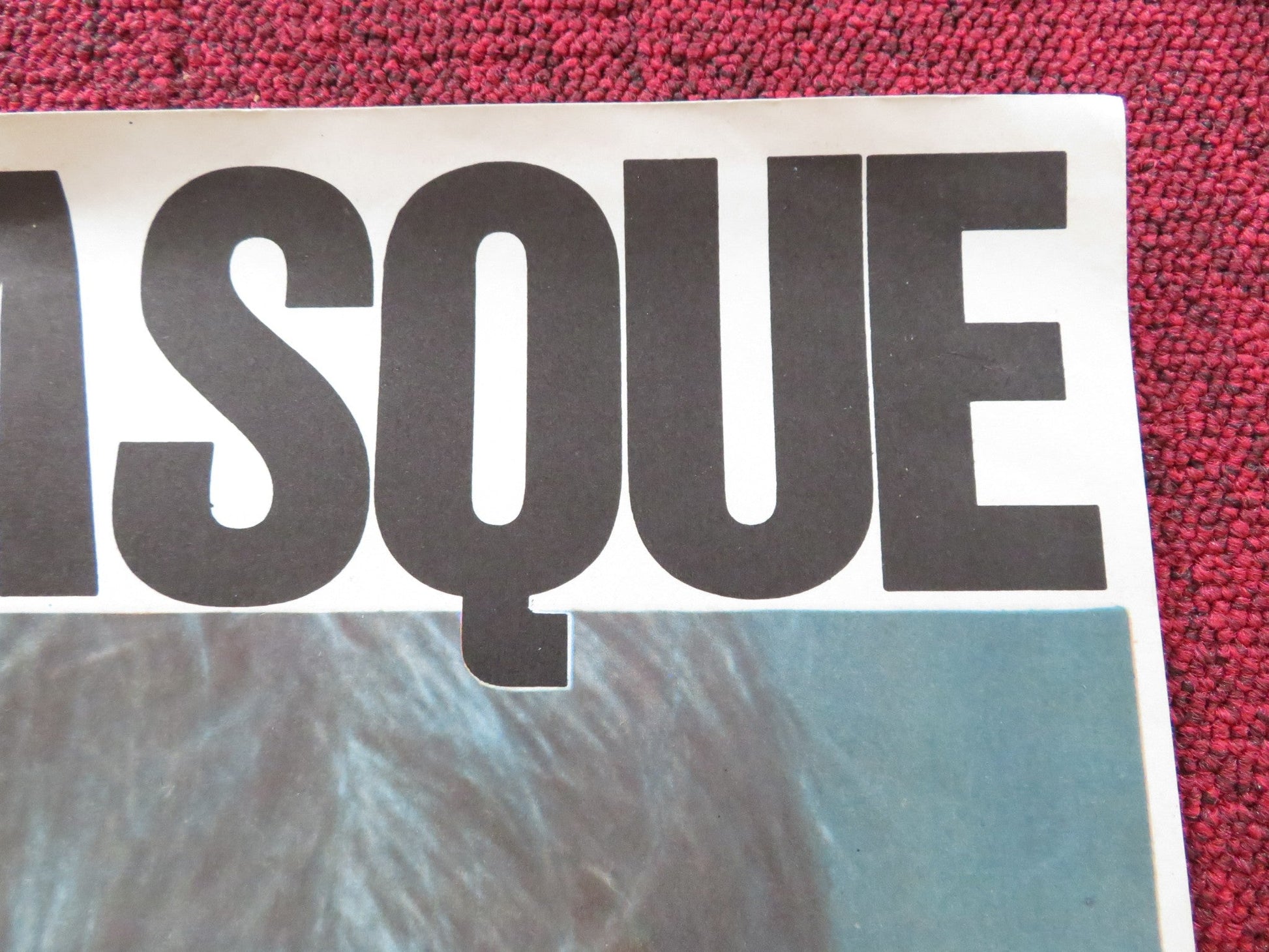 HANDSOME FACE FRENCH POSTER BERNARD PAUL LUIGI DIBERTI 1972 Rendezvous Cinema Movie posters