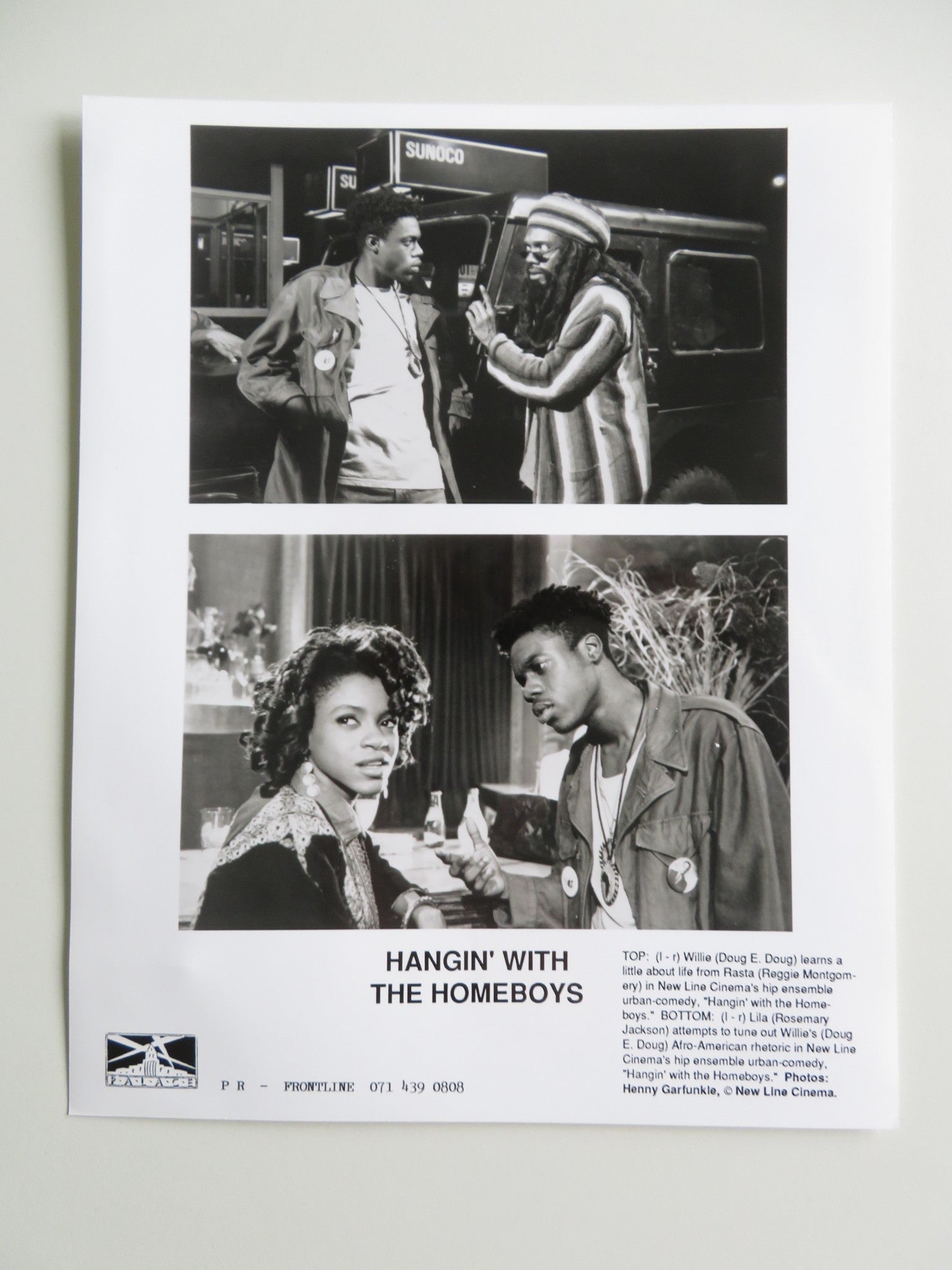 HANGIN' WITH THE HOMEBOYS MOVIE STILL PHOTO LOT OF 2 DOUG E. DOUG LEGUIZAMO 1991 Movie posters