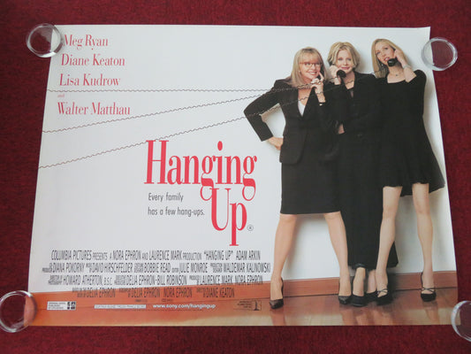 Hanging Up UK Quad Rolled Poster Meg Ryan Diane Keaton Lisa Kudrow 2000 Movie posters