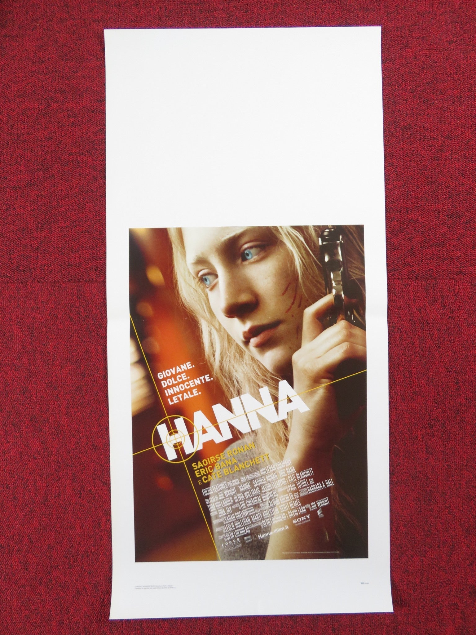 HANNA ITALIAN LOCANDINA POSTER SAOIRSE RONAN ERIC BANA 2011 Rendezvous Cinema Movie posters